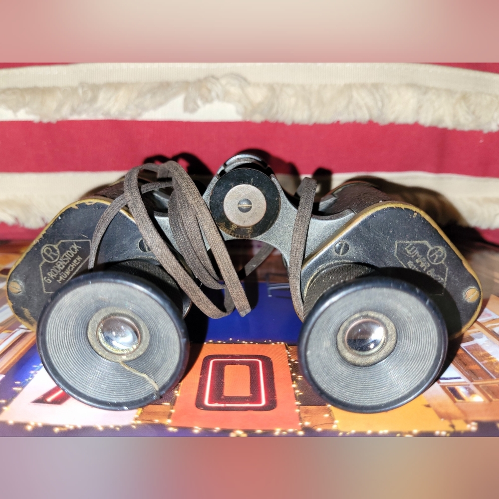 WW1-WW2 G. Rodenstock Binoculars Lumar 8x27 Artillery